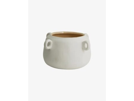 Nordal - Karlo Pot - Krukke - White - Medium - H15 cm