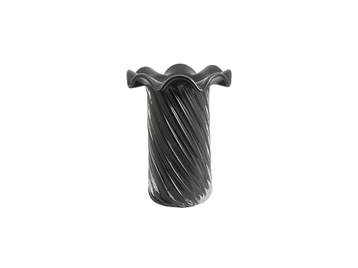 Nordal - Koro Vase - Vase - Grey - H26 x Ø19,5 cm Nordal - Koro Vase - Vase - Grey - H26 x Ø19,5 cm