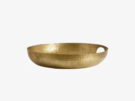 Nordal, LAIKA, Kurv, Guld, Aluminium, Dia:51 x H:10 cm