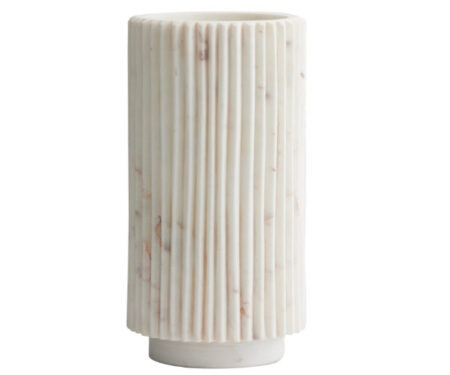 Nordal Loon vase - hvid marmor - 24 cm