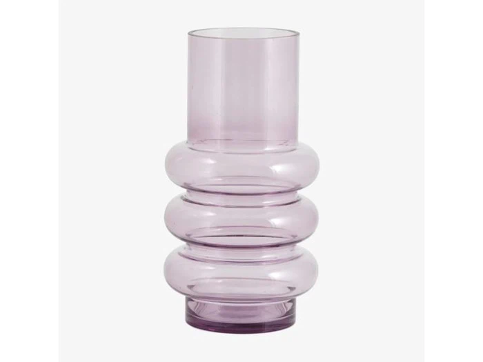 Nordal, MAUI vase, glas, lilla, h26,5cm Nordal, MAUI vase, glas, lilla, h26,5cm