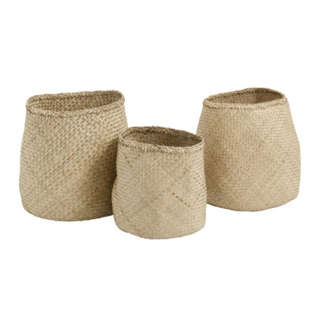 Nordal - NATURAL basket, s/3