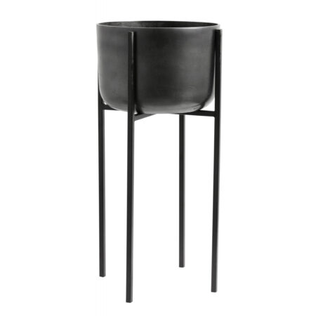 Nordal - Planter on stand, large, black oxidized