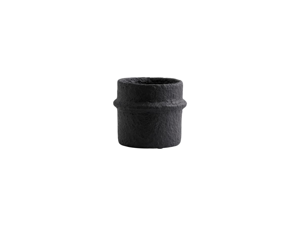 Nordal - Rote cement pot - Urtepotte - Black no. 2 - W:10 x H:12 cm Nordal - Rote cement pot - Urtepotte - Black no. 2 - W:10 x H:12 cm