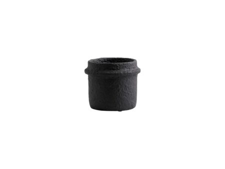 Nordal - Rote cement pot - Urtepotte - Black no. 3 - W:10 x H:12 cm