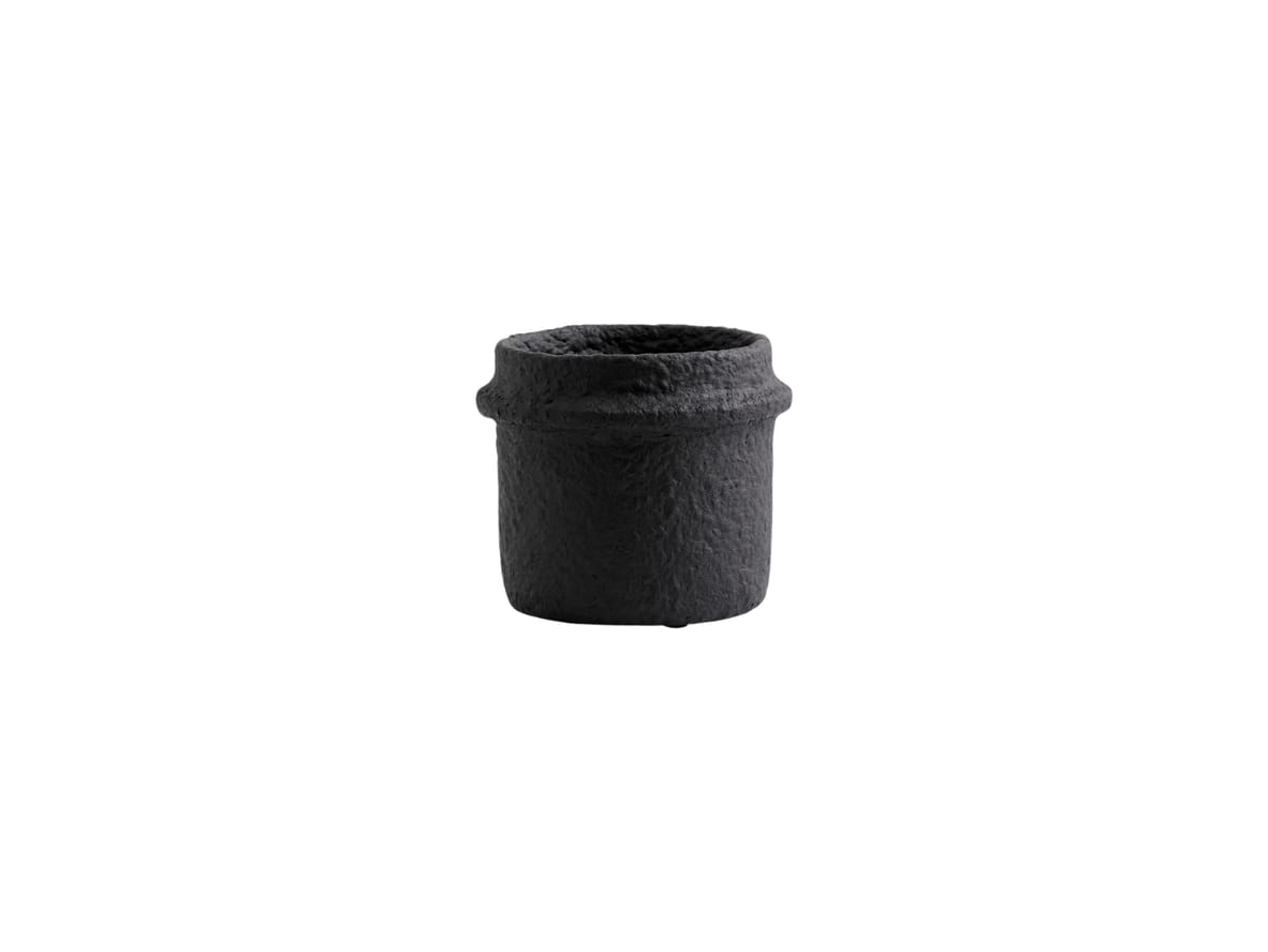 Nordal - Rote cement pot - Urtepotte - Black no. 3 - W:10 x H:12 cm Nordal - Rote cement pot - Urtepotte - Black no. 3 - W:10 x H:12 cm