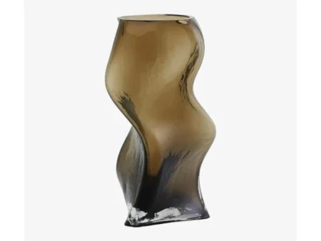 Nordal, SABLE vase, glas, brun, H30 cm