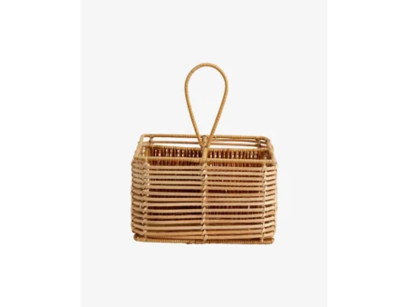 Nordal - ZADAR Fletkurv i rattan - Kurv - Natur, 4 rum - H20 x B20 cm