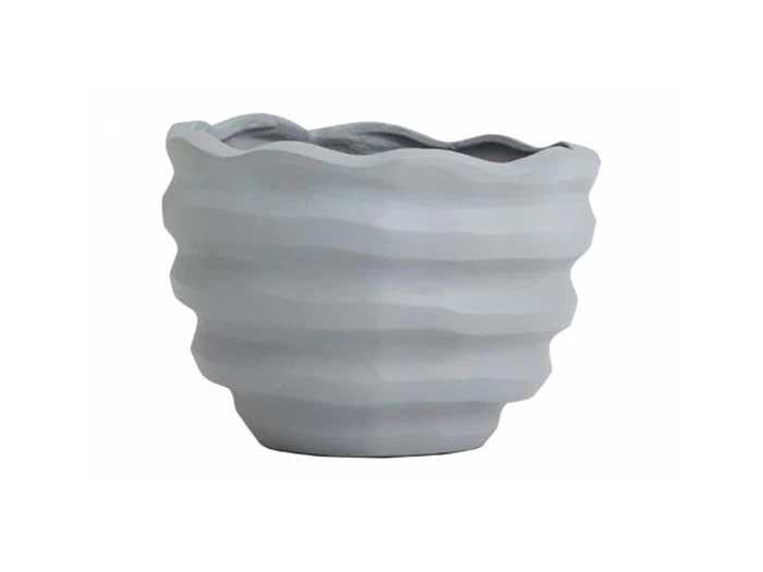 Nordal, blomsterkrukke, grå, large, H: 23 cm D: 16 cm Nordal, blomsterkrukke, grå, large, H: 23 cm D: 16 cm