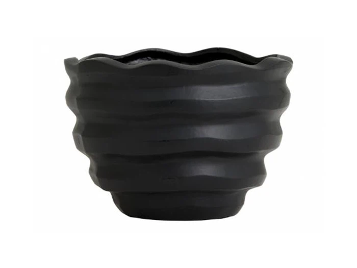 Nordal, blomsterkrukke, sort, large, H: 23 cm D: 16 cm Nordal, blomsterkrukke, sort, large, H: 23 cm D: 16 cm