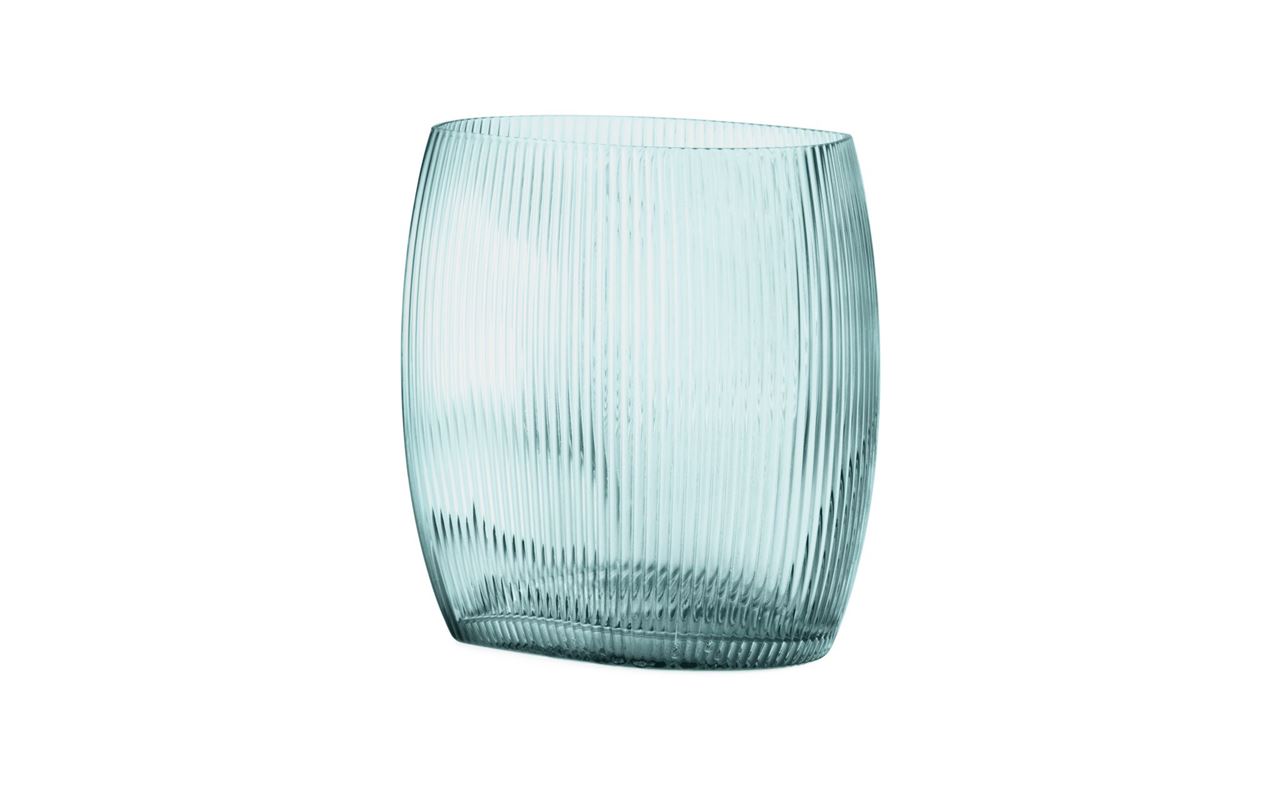 Normann Copenhagen Tide Vase H: 18 cm - Blå Normann Copenhagen Tide Vase H: 18 cm - Blå