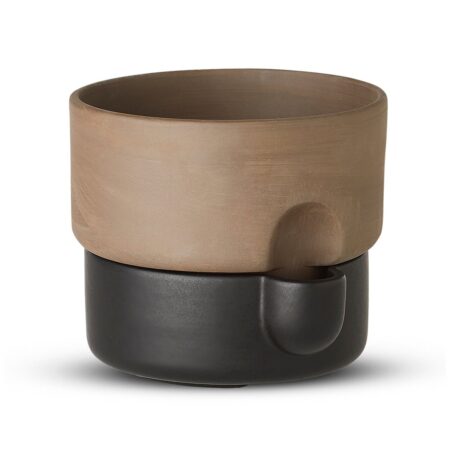 Northern Oasis selvvandende krukke medium Ø20,5 cm Mørkebrun/Sort