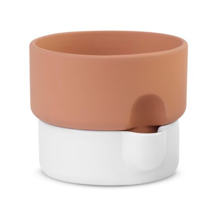 Northern Oasis selvvandende krukke medium Ø20,5 cm Terrakotta/Hvid