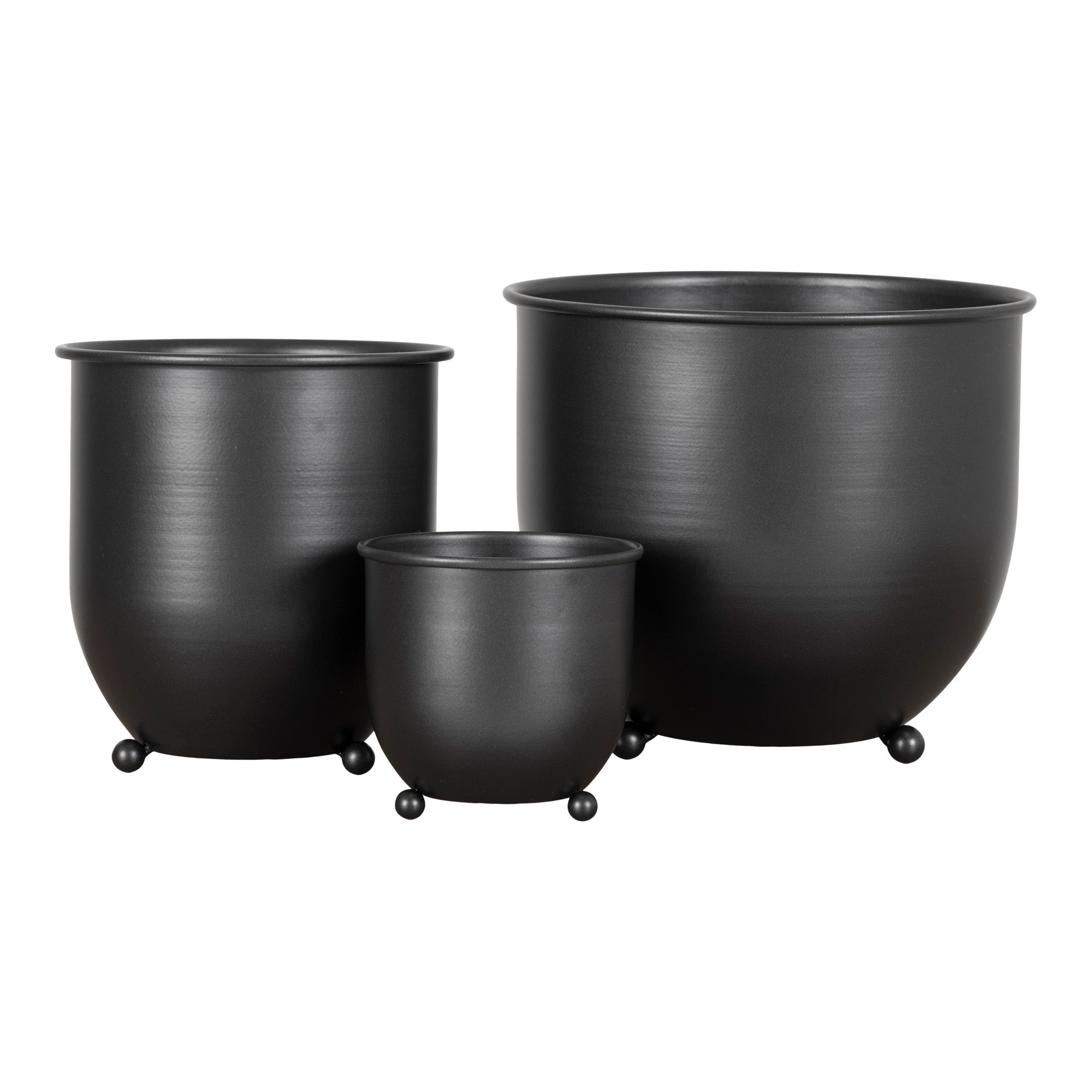 Nova Urtepotter - Urtepotter, Metal, Sort Sæt Af 3 Nova Urtepotter - Urtepotter, Metal, Sort Sæt Af 3