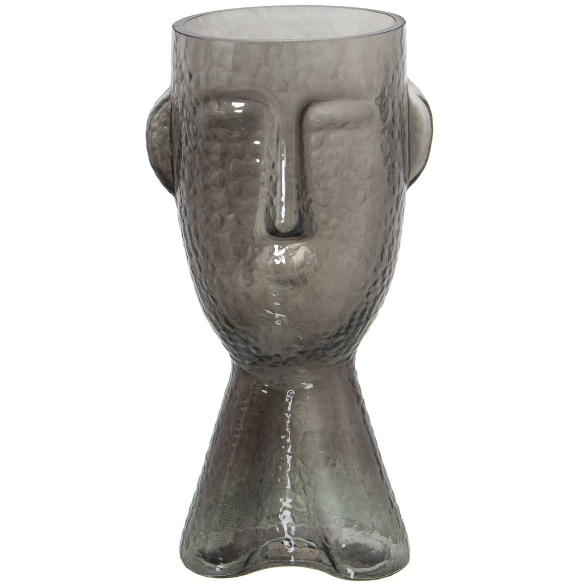 Nubilus - Vase Ansigt i Grå Krystalglas 11 x 11 x 29 cm Nubilus - Vase Ansigt i Grå Krystalglas 11 x 11 x 29 cm