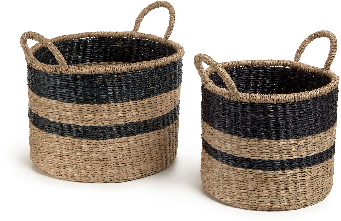 Nydia, Kurve sæt, brun, H34x36x36 cm, søgræs Nydia, Kurve sæt, brun, H34x36x36 cm, søgræs