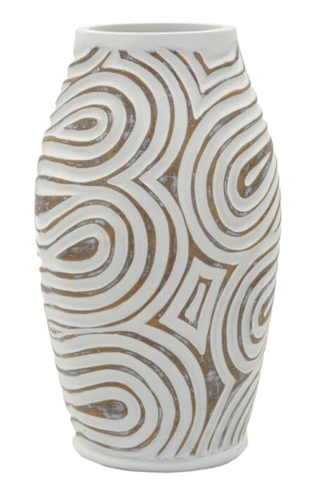 OBLIX RESIN VASE CM Ø 19,5X35 (HOLE CM Ø 10,5)