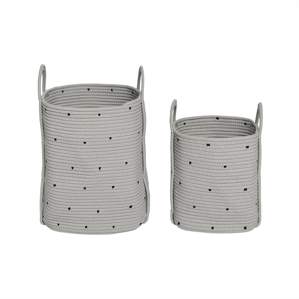 OYOY Dot Kurv Sæt med 2 stk - Clay OUTLET OYOY Dot Kurv Sæt med 2 stk - Clay OUTLET