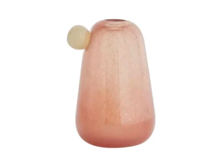 OYOY, Inka Vase, taupe/vanilla,Ø12,5 x H20 cm