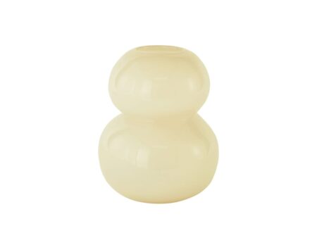 OYOY LIVING - Lasi Vase - Vase - Vanilla - Ø25,5 x H30 cm