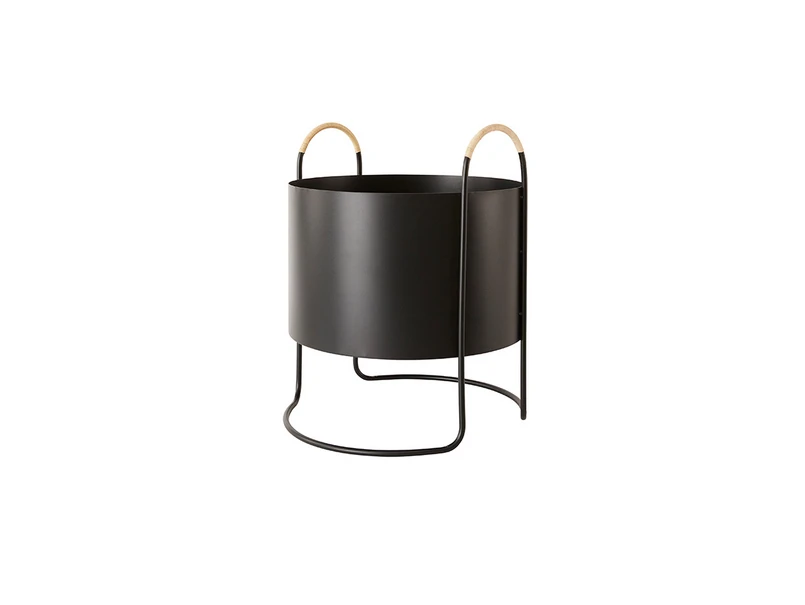 OYOY Living Design - Maki Plantekasse Low Black OYOY Living Design - Maki Plantekasse Low Black