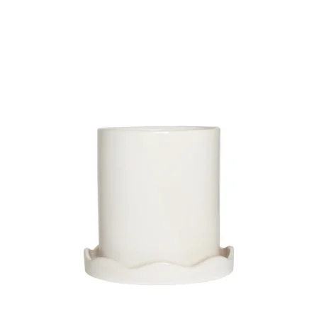 OYOY Living Design - Nami Blomsterskjuler w/Underskål Small Hvid