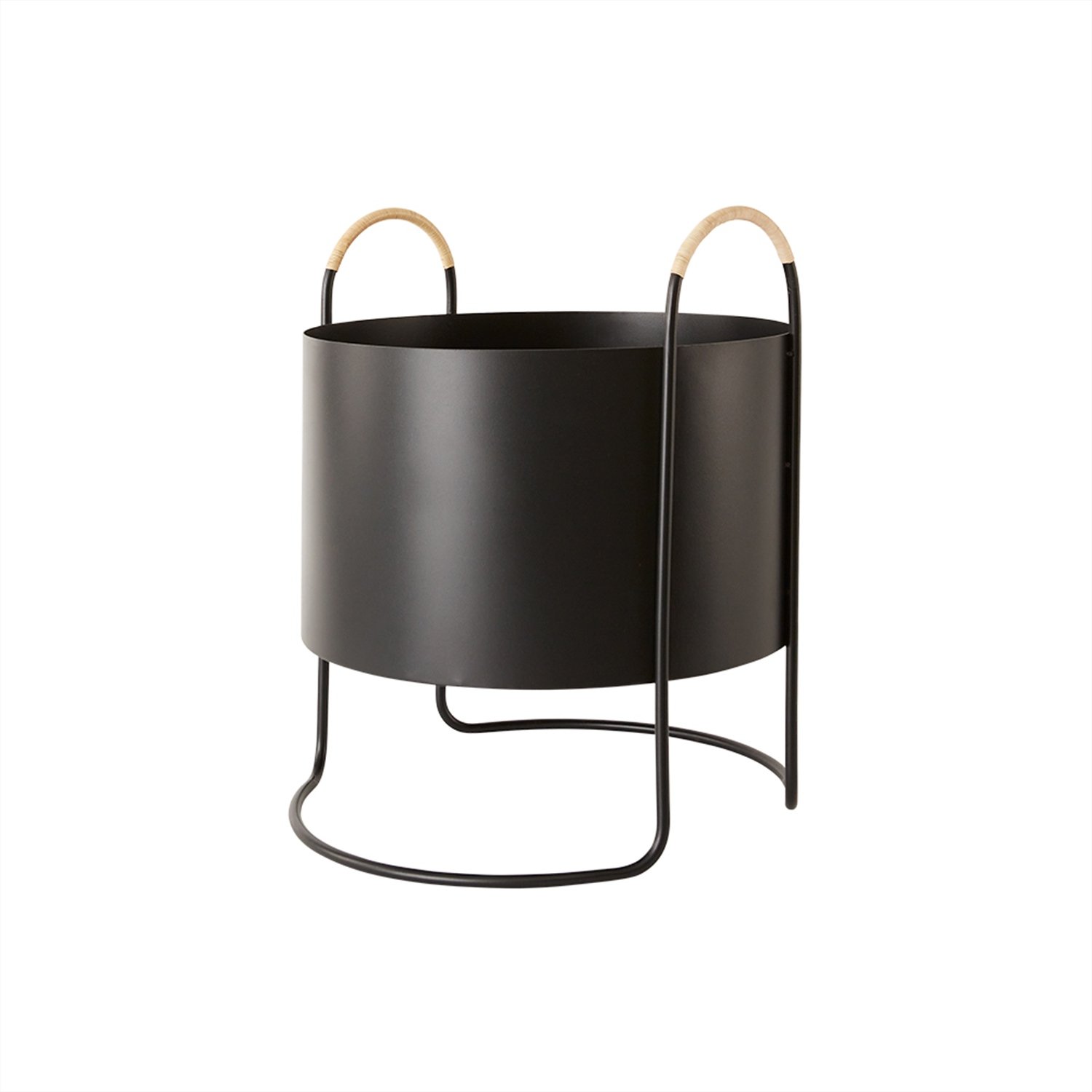 OYOY Maki Plant Box Low H: 50 cm - Black OYOY Maki Plant Box Low H: 50 cm - Black