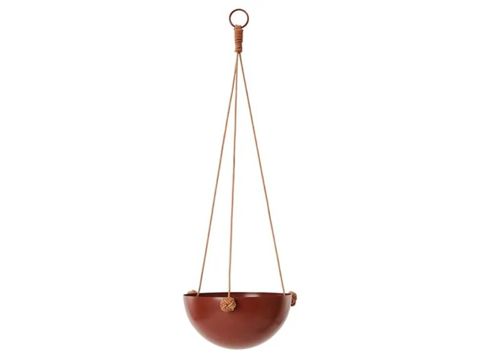 OYOY, Pif Paf Puf hængepotte 1 skål, rødbrun, Ø20 x H61 cm OYOY, Pif Paf Puf hængepotte 1 skål, rødbrun, Ø20 x H61 cm