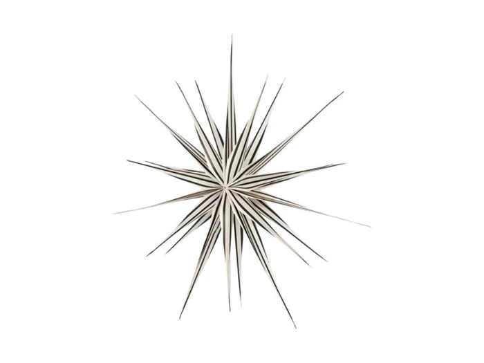 OYOY, Toppu Julestjerne, papir, hvid/sort,Ø60 cm OYOY, Toppu Julestjerne, papir, hvid/sort,Ø60 cm