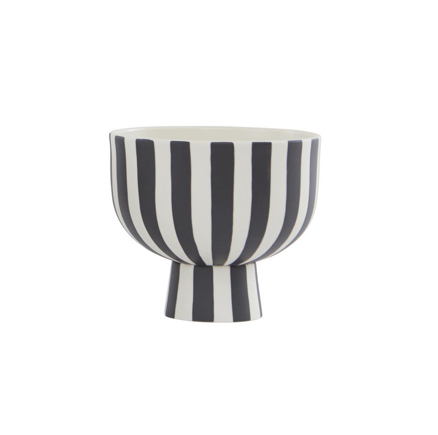 OYOY Toppu Skål H: 13 cm - Hvid/Sort OYOY Toppu Skål H: 13 cm - Hvid/Sort