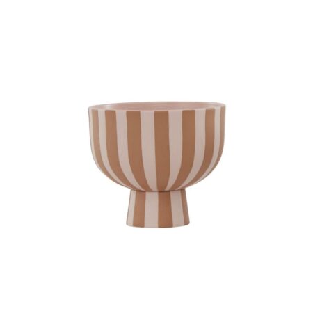 OYOY Toppu Skål H: 13 cm - Karamel/Rosa