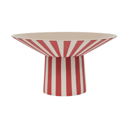 OYOY Toppu centerpiece høj 17xØ30 cm Red-peach