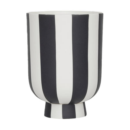 OYOY Toppu krukke Ø8 cm Black-white