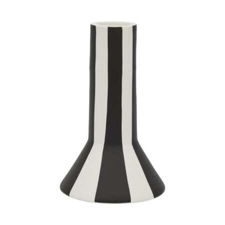 OYOY Toppu lysestage høj 11 cm White-black