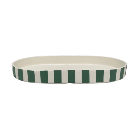 OYOY Toppu oval dekorationsbakke Green