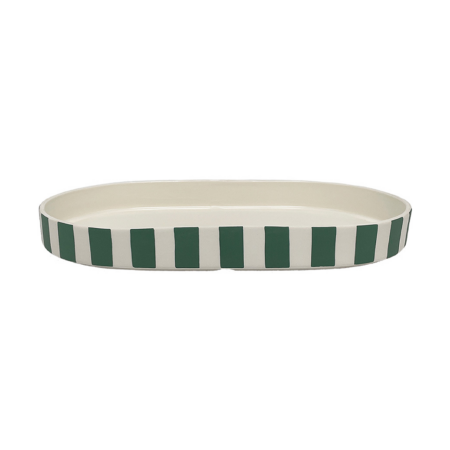 OYOY Toppu oval dekorationsbakke Green