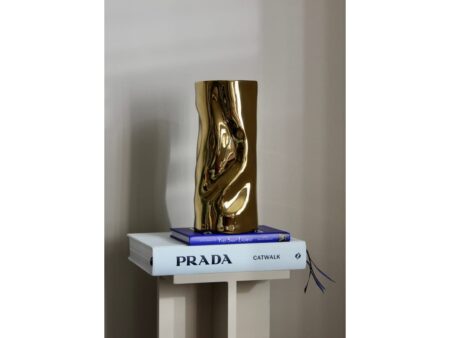 Okholm Studio - Wave - Vase - Gold - H28 x Ø13 cm