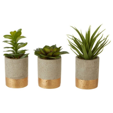 Olivia's Freda Planter Succulent Pot Grey / Grey