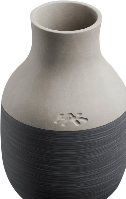 Omaggio Circulare Vase H12. 5 cm Antracitgrå Omaggio Circulare Vase H12. 5 cm Antracitgrå