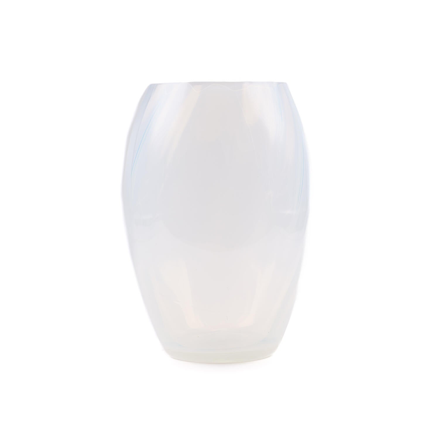 Opaline Elipse vase, Creamy White - H23 cm. Opaline Elipse vase, Creamy White - H23 cm.