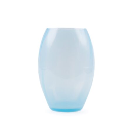 Opaline Elipse vase, Pastel Blue - H23 cm.
