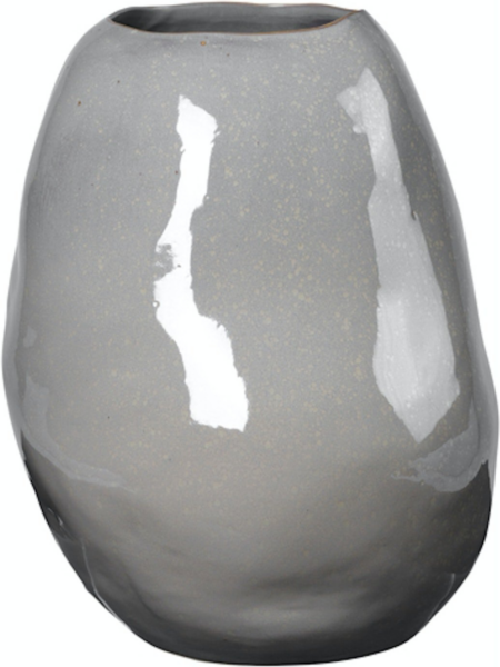 Organic, Vase, grå, H43x34,5x33,5 cm, stentøj