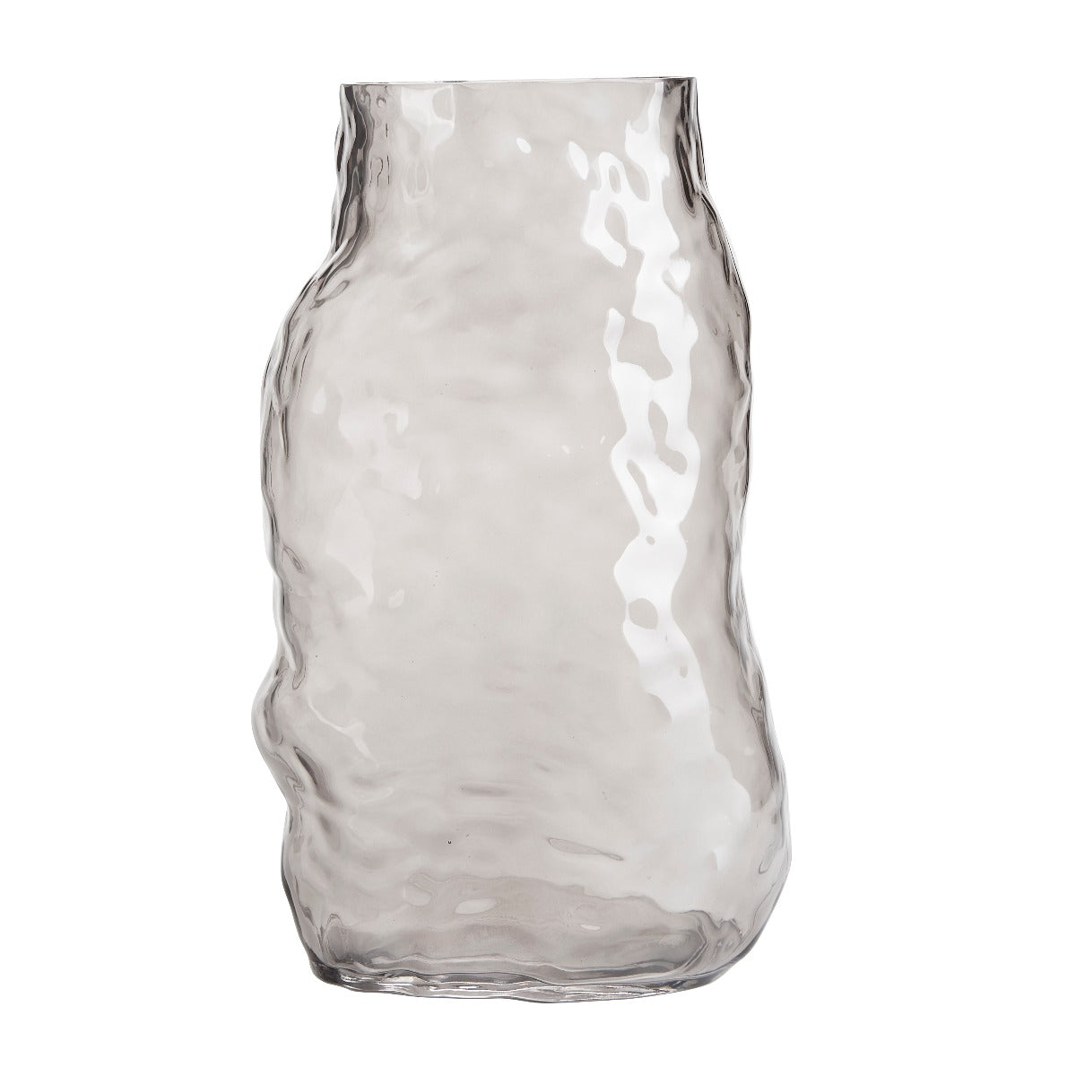 Organic shape vase, Smoke - H: 32 cm. Organic shape vase, Smoke - H: 32 cm.