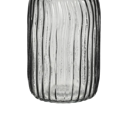 Orleans vase Ø14xH20 cm i grå genbrugsglas