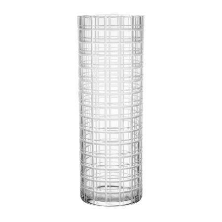 Orrefors Cut in number vase 33 cm Ternet mønster