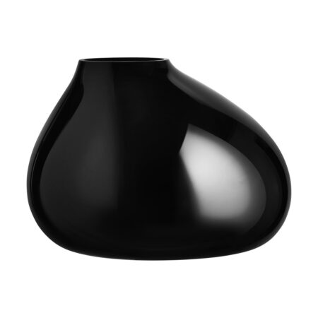 Orrefors Ebon vase 240 mm Sort