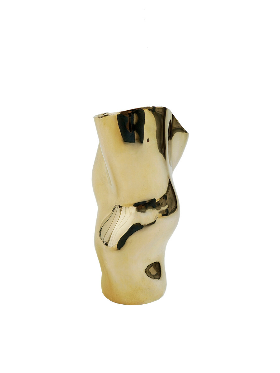 Ostrea 25 Vase, gold fra Hein Studio Ostrea 25 Vase, gold fra Hein Studio