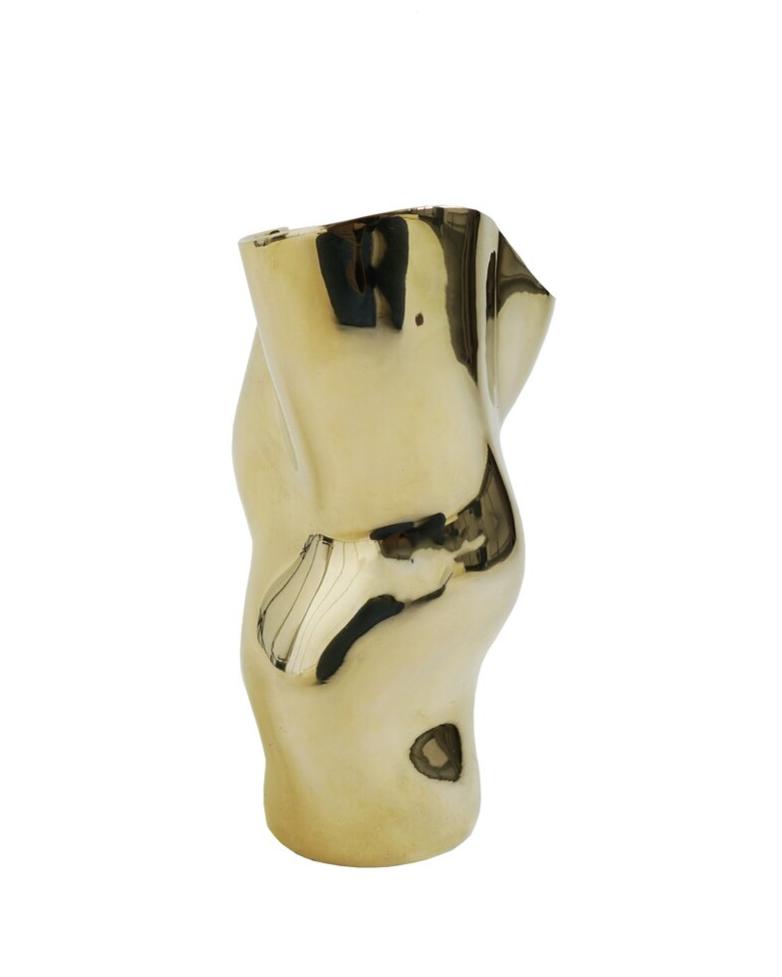 Ostrea 25 vase - Brass Ostrea 25 vase - Brass