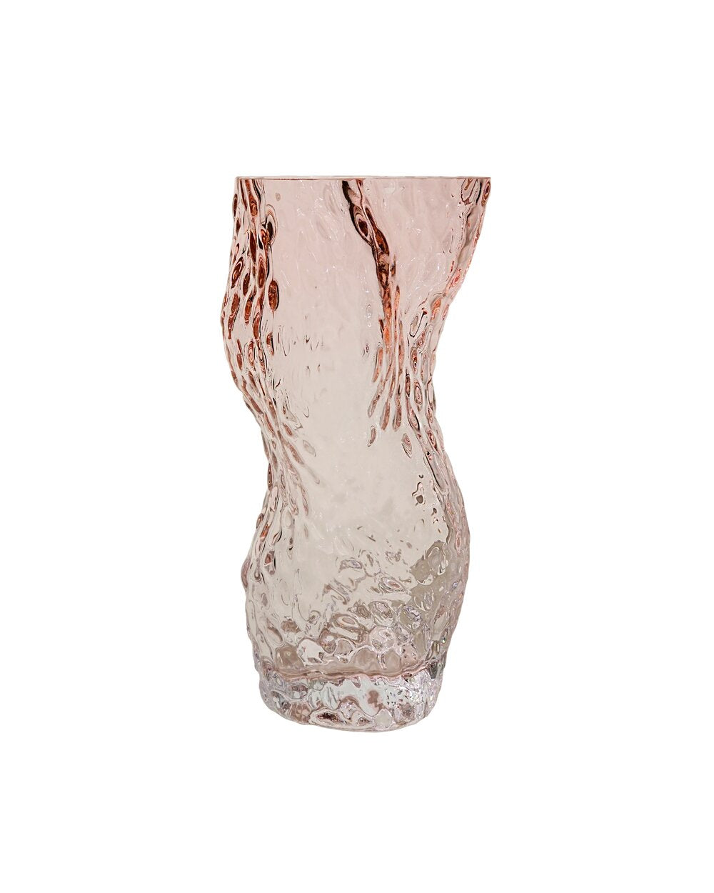 Ostrea Rock Glass vase - Pale Rose Ostrea Rock Glass vase - Pale Rose
