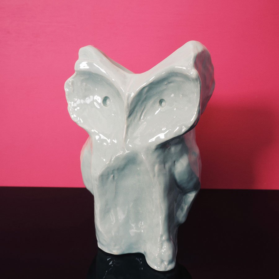 Owl Vase L light blue Owl Vase L light blue